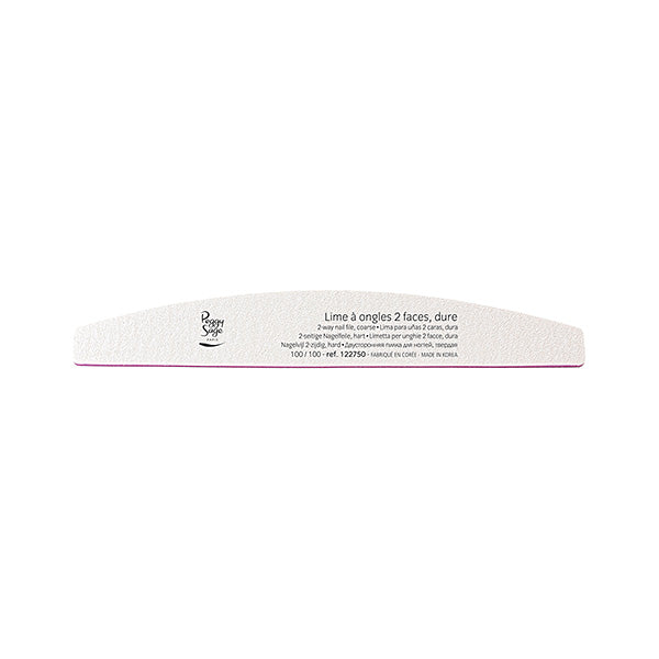 Peggy Sage Limetta Mezzalunper Unghie 2 Facce 100/100, Bianco