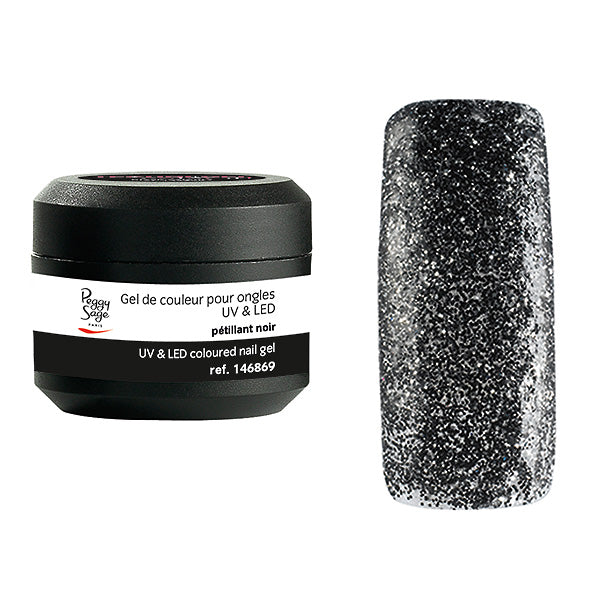 Peggy Sage Gel Uv&led Colorato per Unghie Petillant Noir 5G