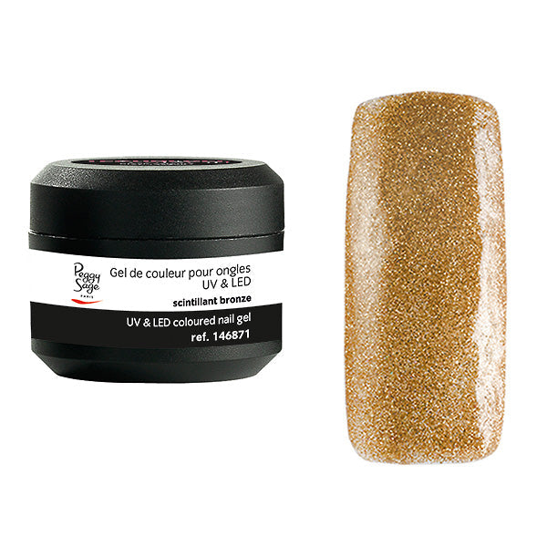 Peggy Sage Gel Uv&led Colorato per Unghie Scintillant Bronze 5G
