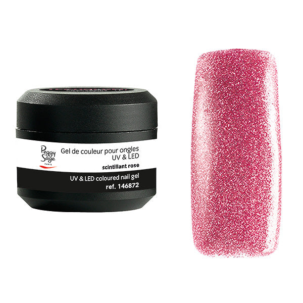 Peggy Sage Gel Uv&led Colorato per Unghie Scintillant Rose 5G
