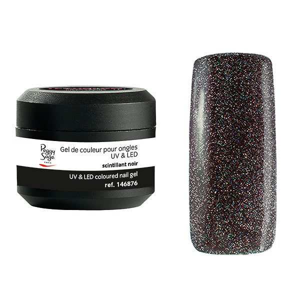 Peggy Sage Gel Uv&led Colorato per Unghie Scintillant Noir 5G