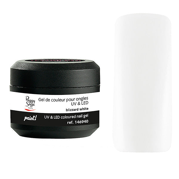 Peggy Sage Gel Colorato per Unghie Uv&led Blizzard White 5G