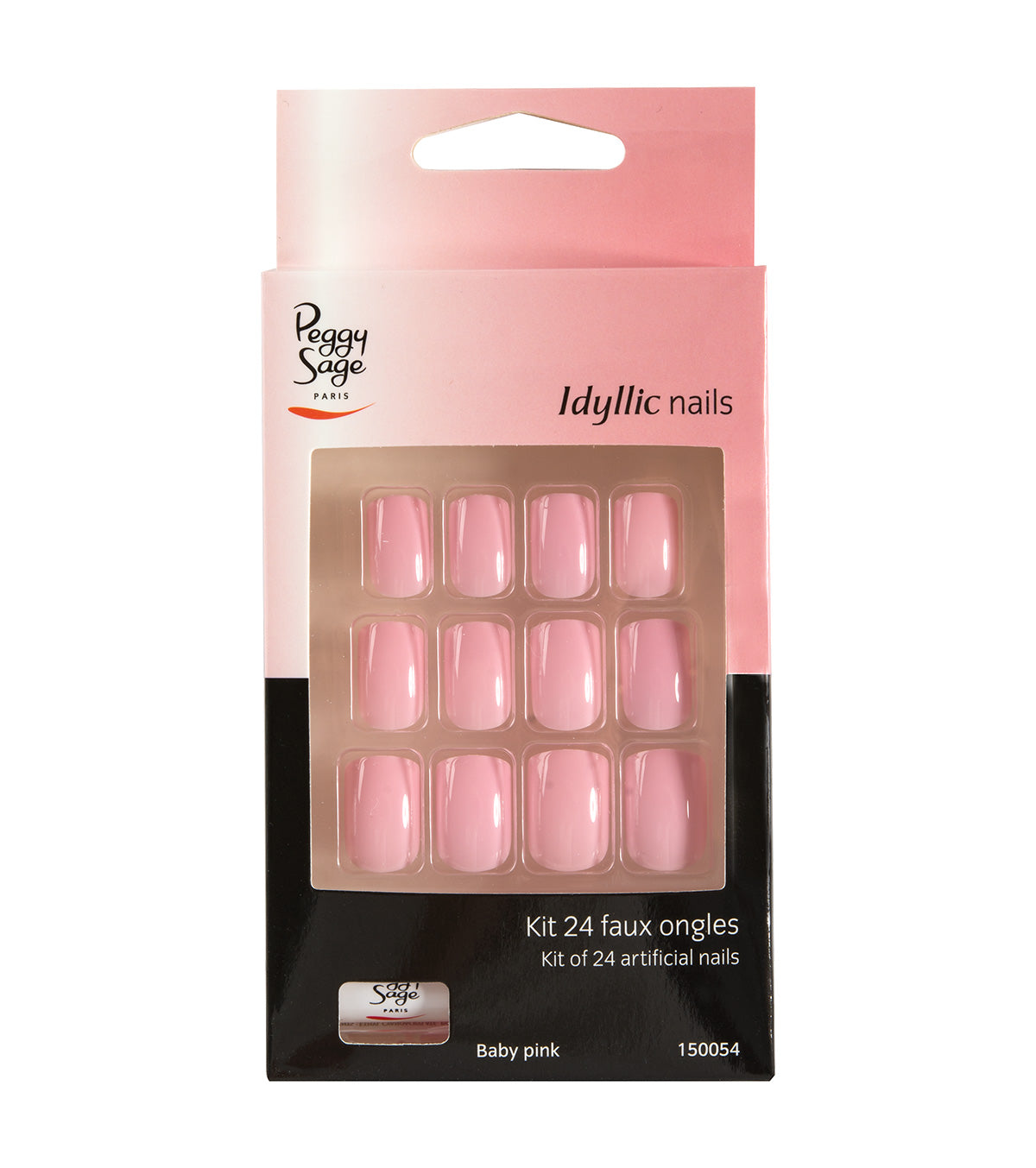 Peggy Sage Set 24 Unghie Finte Idyllic Nails - Baby Pink