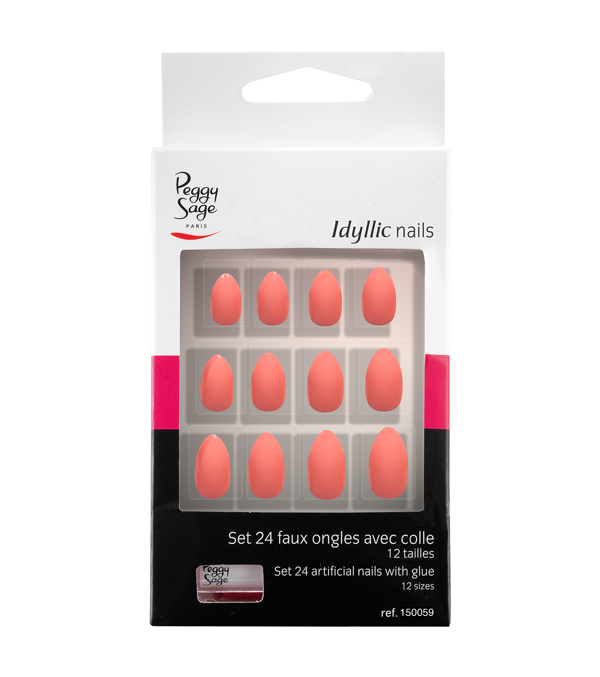 Peggy Sage Set 24 Unghie Finte Idyllic Nails - Pink Stiletto
