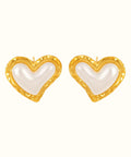 Orecchino Cuore Madreperla