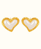 Orecchino Cuore Madreperla