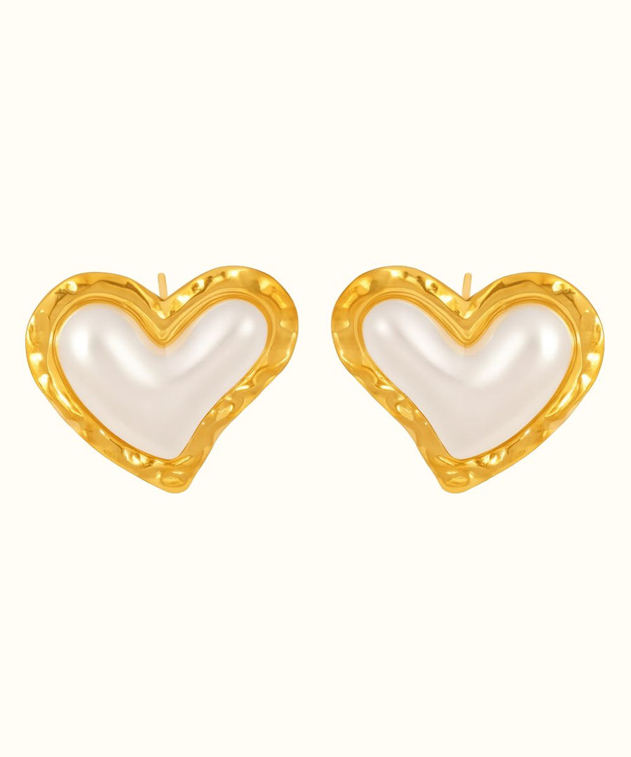 Orecchino Cuore Madreperla
