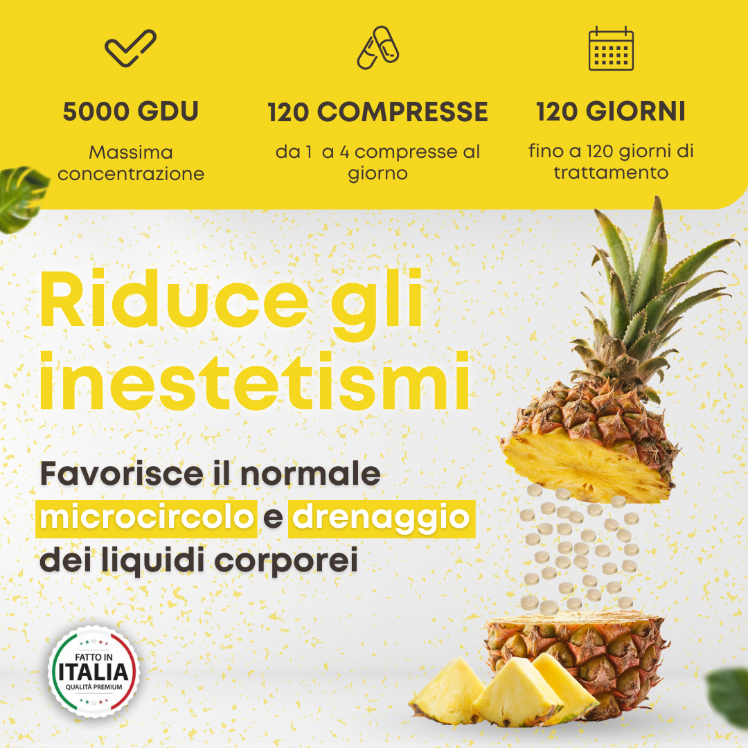 Bromelina 5000 GDU/g · 120 compresse