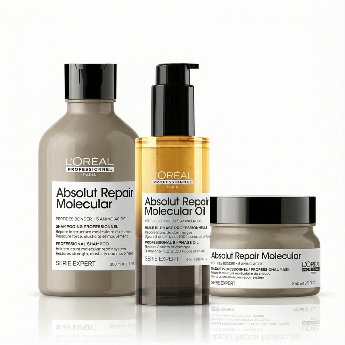 L’Oréal Professionnel Kit Absolut Repair Molecular Shampoo + Olio + Maschera