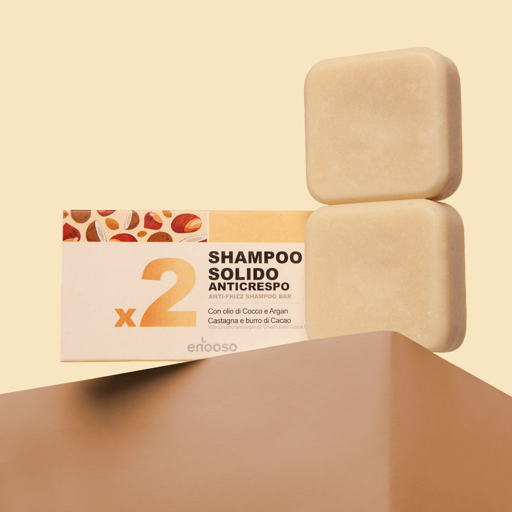 Shampoo Solido Anticrespo per Capelli Secchi o Ricci x2