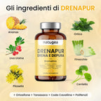 Ananas, centella, ortosifon e tarassaco · 120 capsule