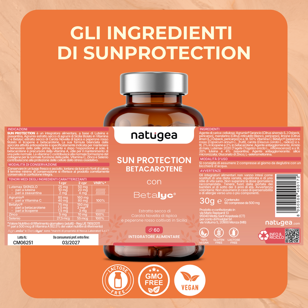 Betacarotene con Betalyc® e Agrumix®