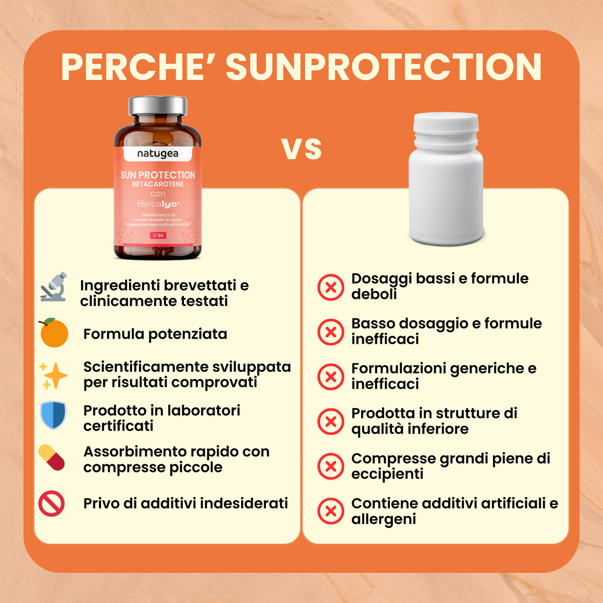 Betacarotene con Betalyc® e Agrumix®