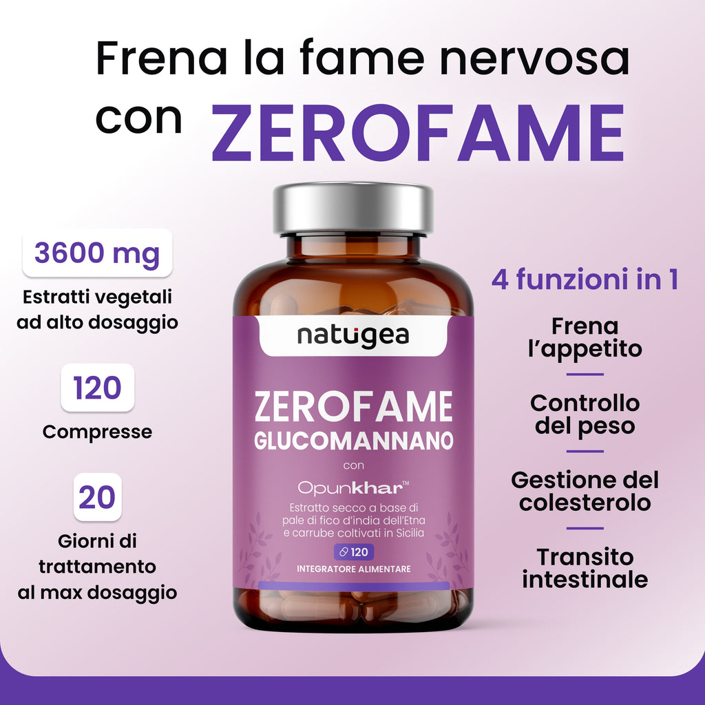 ZEROFAME® · Glucomannano con Opunkhar®