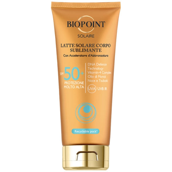 Biopoint Solaire Latte Solare Corpo Subliminante SPF 50+ 200 ml