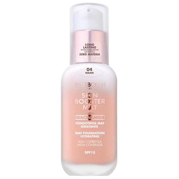 Deborah Skin Booster Mat Fondotinta in Siero 04 Warm