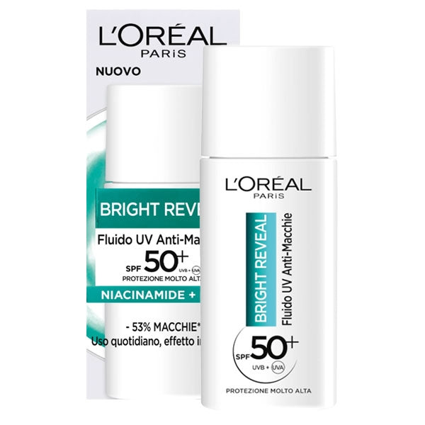L’Oréal Bright Reveal Fluido UV Anti Macchie SPF 50+ 50 ml