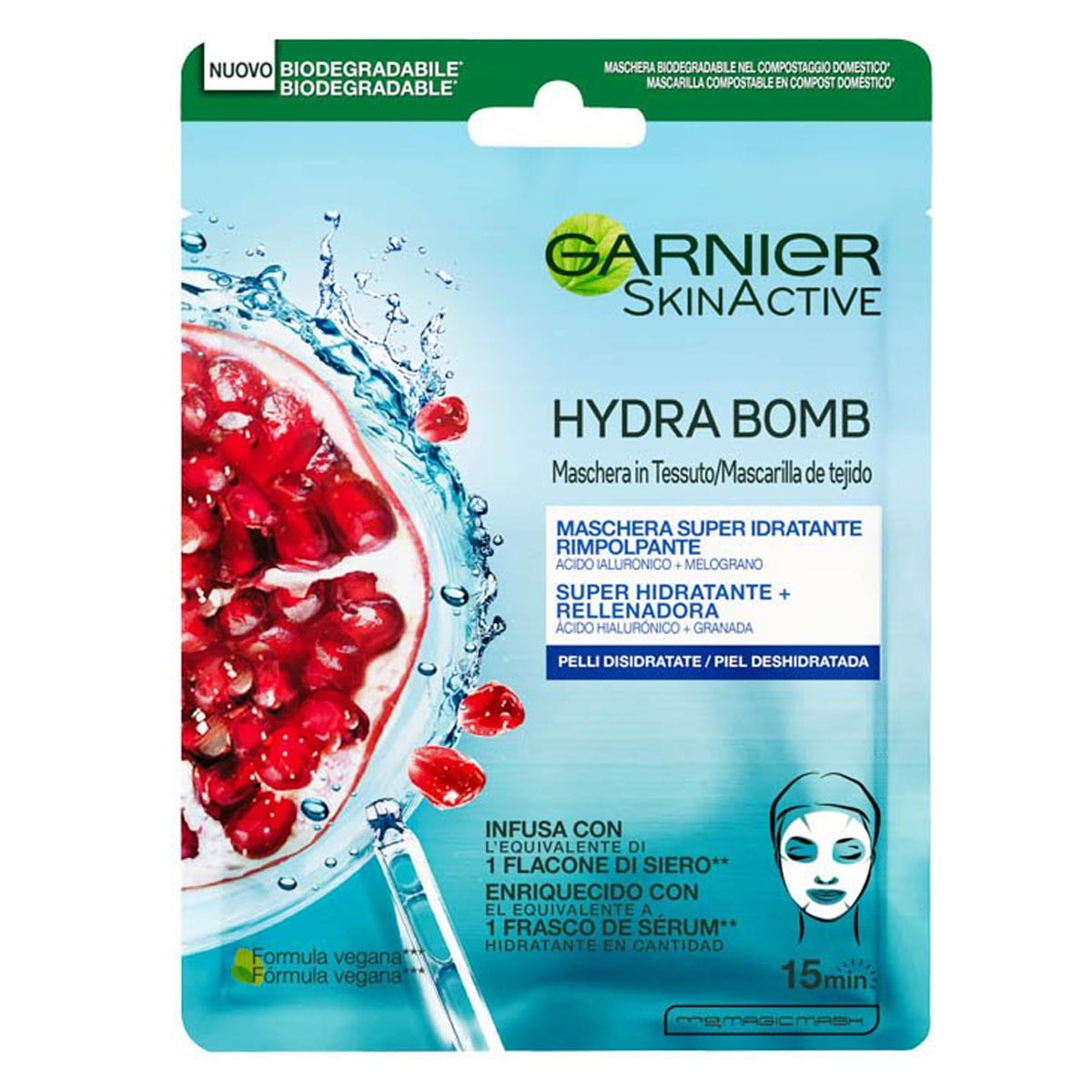 Garnier SkinActive Hydra Bomb, maschera al melograno